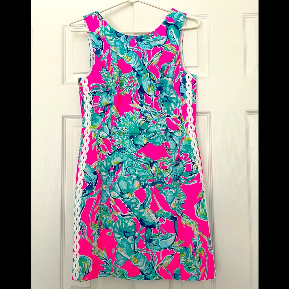 NWT Lilly Pulitzer Mila Shift Raz Berry Lobsters